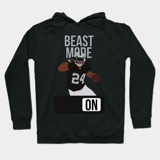 Marshawn Lynch - Beast Mode Hoodie by xavierjfong